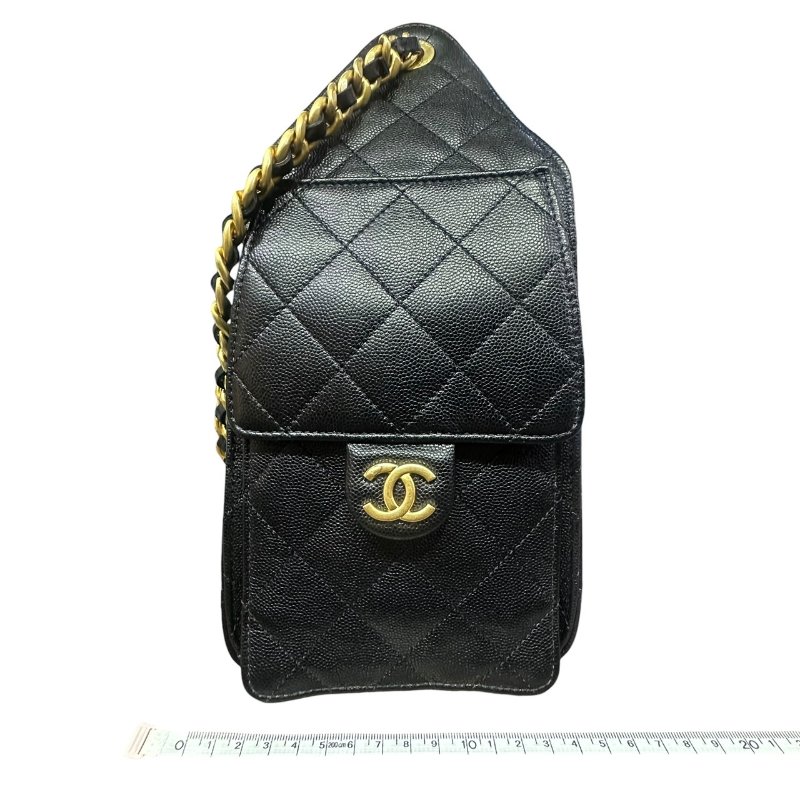 【美收精品】CHANEL黑色牛皮荔枝紋25 MINI 4-921-18