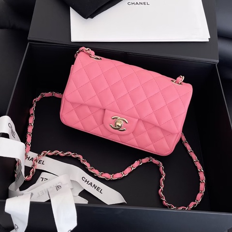#全網最甜💰 #蜜桃粉 #芯片款 香奈兒cf大mini coco20口蓋包