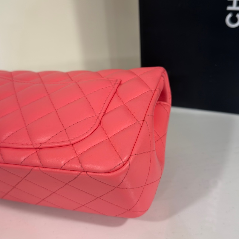 #全網最甜💰 #蜜桃粉 #芯片款 香奈兒cf大mini coco20口蓋包-14