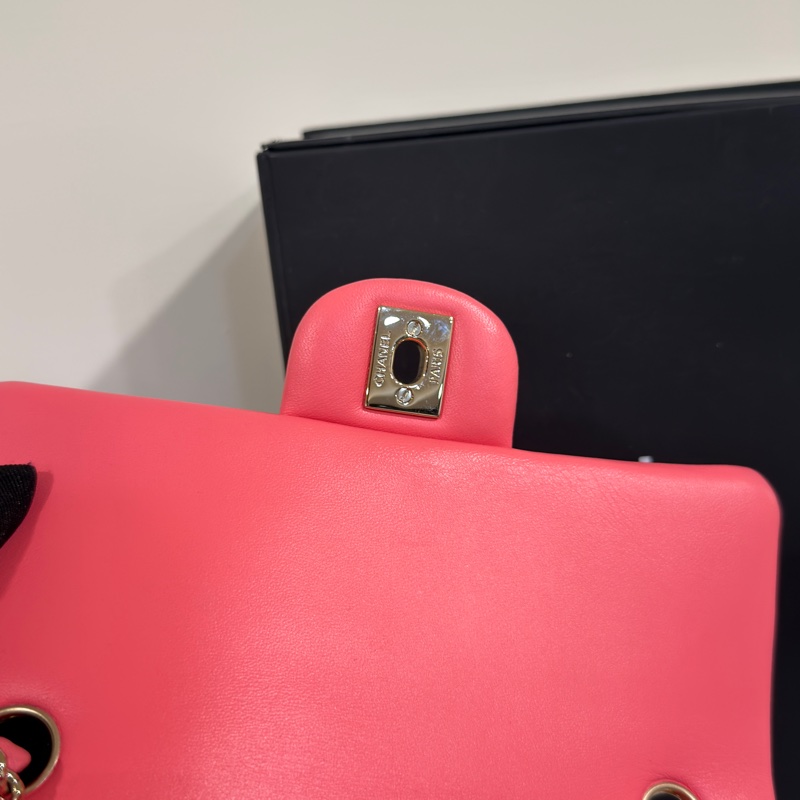 #全網最甜💰 #蜜桃粉 #芯片款 香奈兒cf大mini coco20口蓋包-25