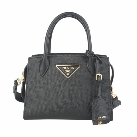 【包稅】PRADA Prada Saffiano 金色單色迷你肩背包 35810-1