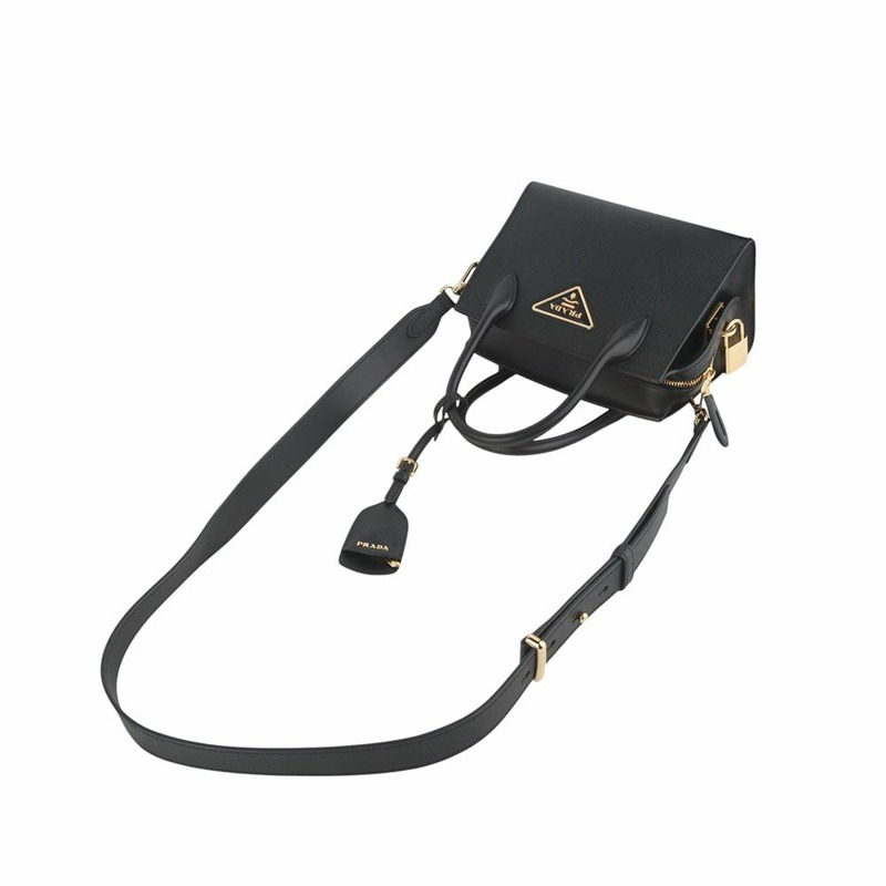 【包稅】PRADA Prada Saffiano 金色單色迷你肩背包 35810-1-3