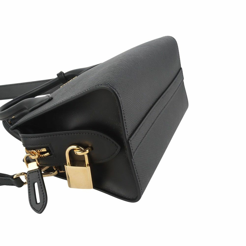 【包稅】PRADA Prada Saffiano 金色單色迷你肩背包 35810-1-4