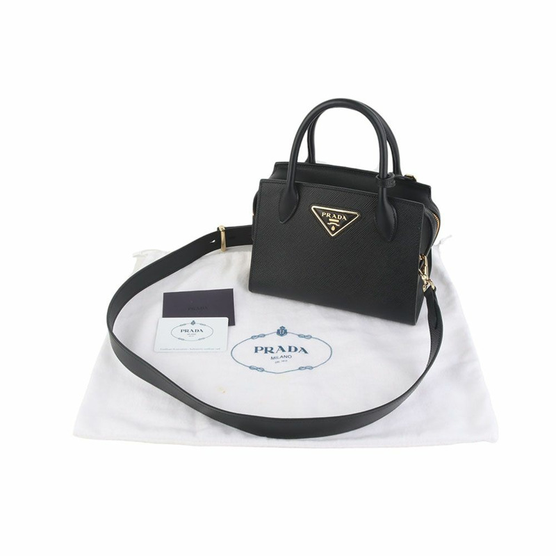 【包稅】PRADA Prada Saffiano 金色單色迷你肩背包 35810-1-7