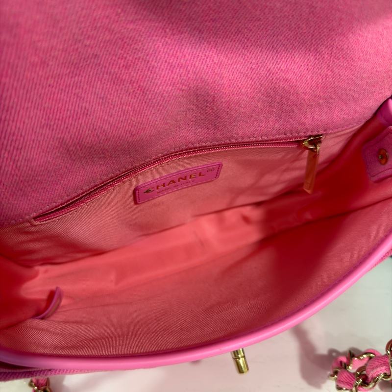 #GD同款 #專櫃16萬 #超甜割愛🔥 香奈兒粉色牛仔郵差包 肩帶🉑調🉑斜挎/肩背-12