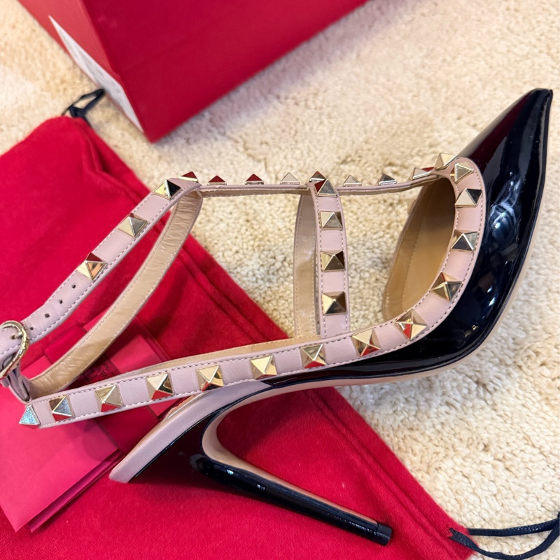 Valentino經典卯釘高跟鞋37-10