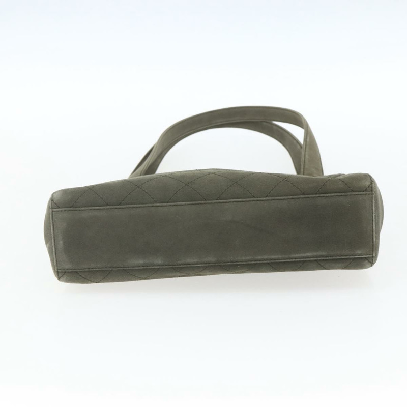 【日本直送】香奈兒 Matelasse 麂皮肩背包 卡其色 CC Auth 122906-8