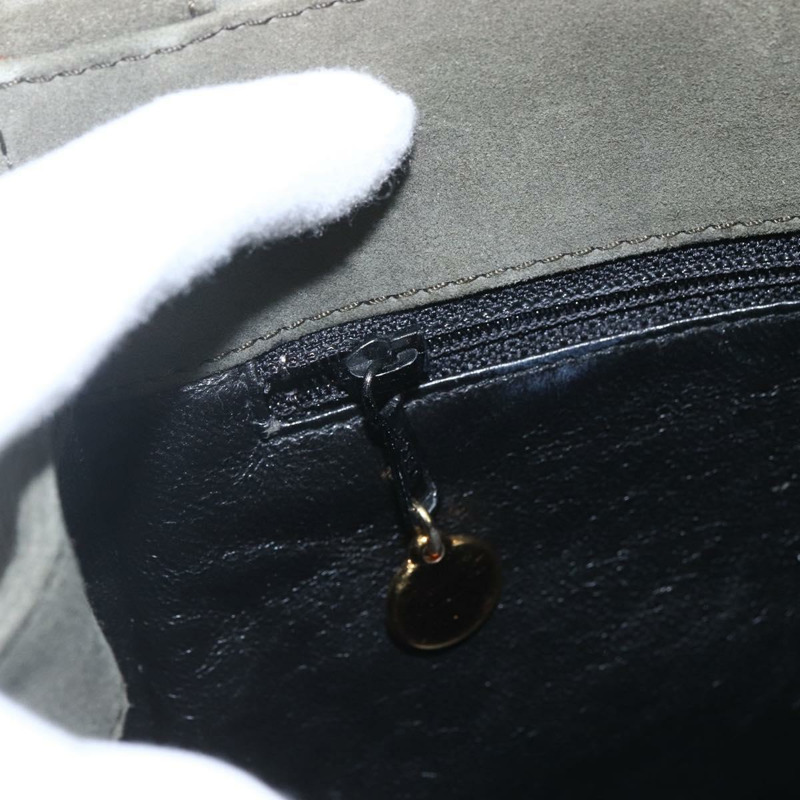 【日本直送】香奈兒 Matelasse 麂皮肩背包 卡其色 CC Auth 122906-14