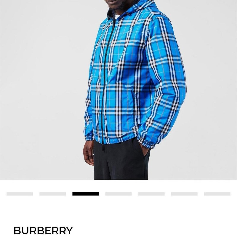 💎Han's house精品服飾💎Burberry 格紋 風衣 連帽 外套 雙面穿 原價55000-1