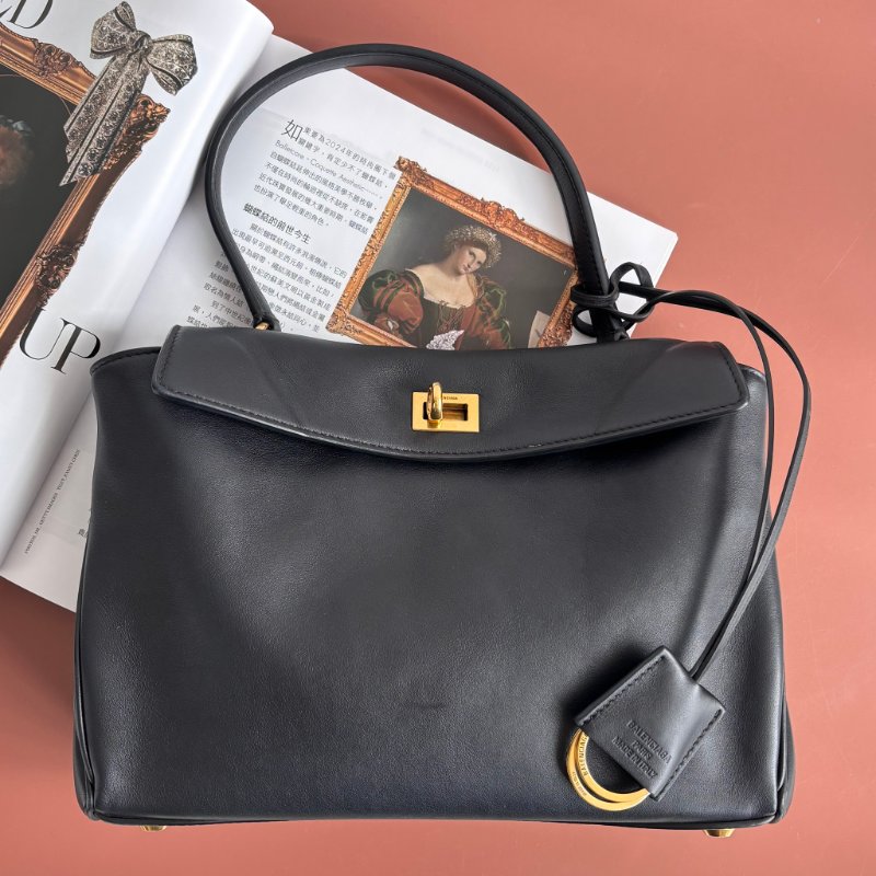 小款 ::BALENCIAGA:: 巴黎世家 Rodeo Small Leather Top-Handle Bag 手提包 肩背包 斜背包-1