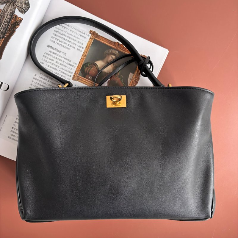 小款 ::BALENCIAGA:: 巴黎世家 Rodeo Small Leather Top-Handle Bag 手提包 肩背包 斜背包-2