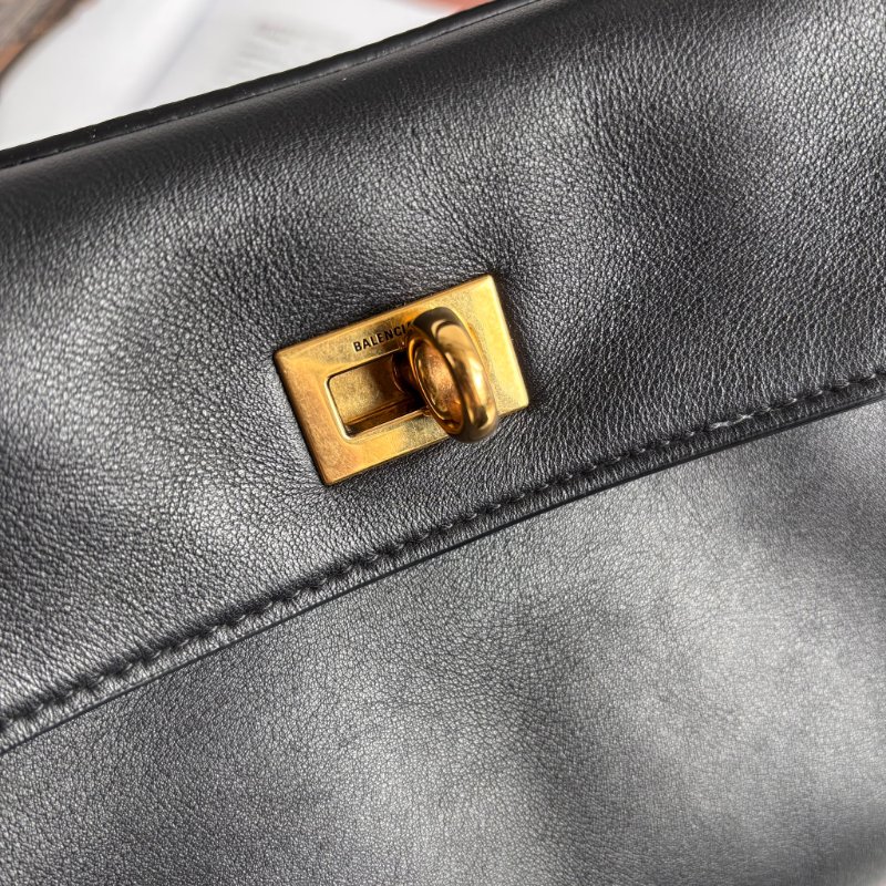 小款 ::BALENCIAGA:: 巴黎世家 Rodeo Small Leather Top-Handle Bag 手提包 肩背包 斜背包-6