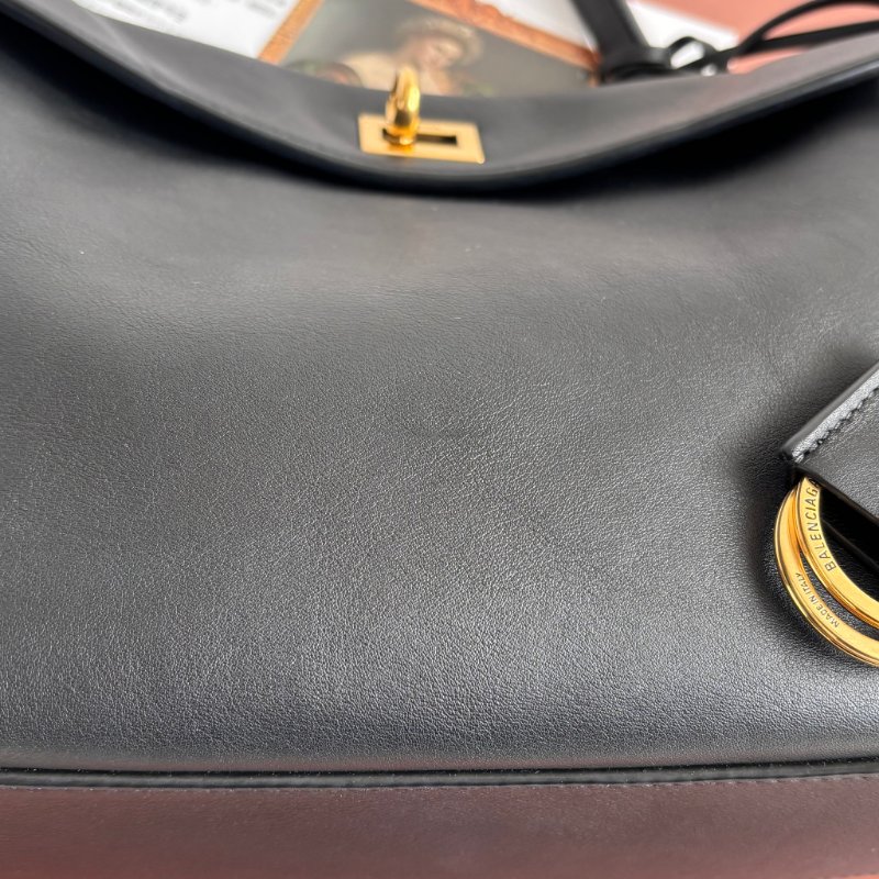 小款 ::BALENCIAGA:: 巴黎世家 Rodeo Small Leather Top-Handle Bag 手提包 肩背包 斜背包-12