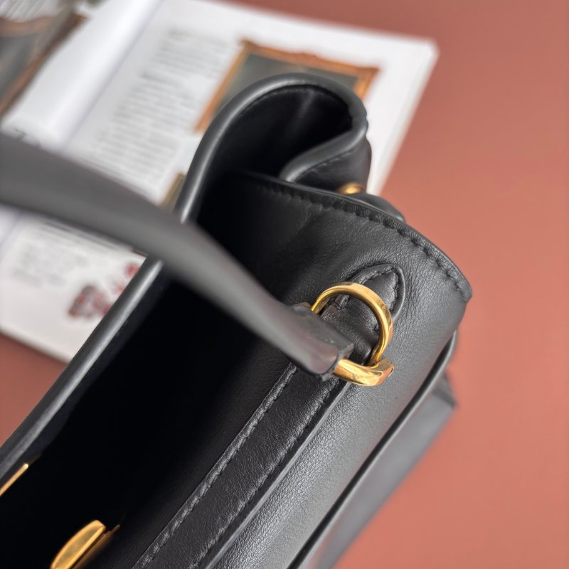 小款 ::BALENCIAGA:: 巴黎世家 Rodeo Small Leather Top-Handle Bag 手提包 肩背包 斜背包-42