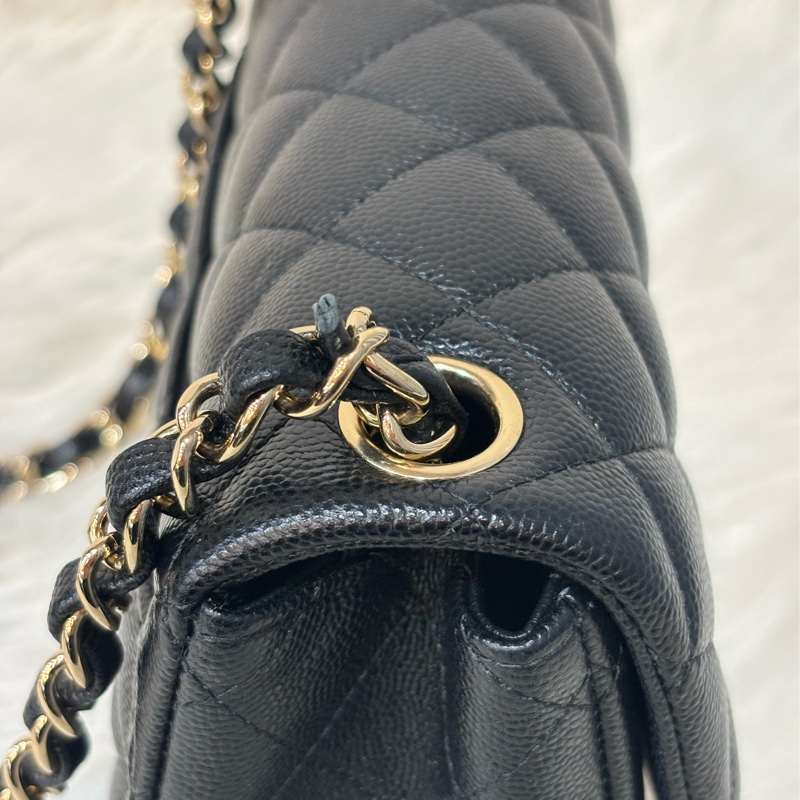 CHANEL A35200 17 MINI COCO CF 黑色荔枝 牛皮金鍊 方胖 方胖子 口蓋包-2