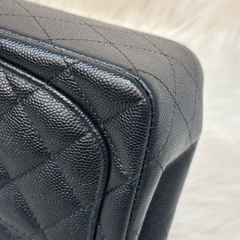 CHANEL A35200 17 MINI COCO CF 黑色荔枝 牛皮金鍊 方胖 方胖子 口蓋包-14