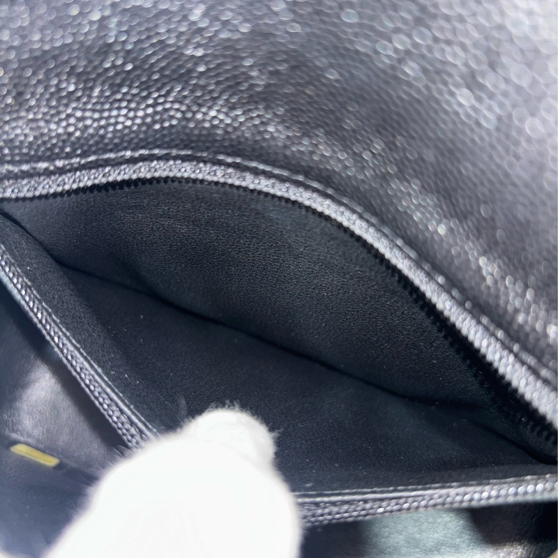 CHANEL A35200 17 MINI COCO CF 黑色荔枝 牛皮金鍊 方胖 方胖子 口蓋包-32