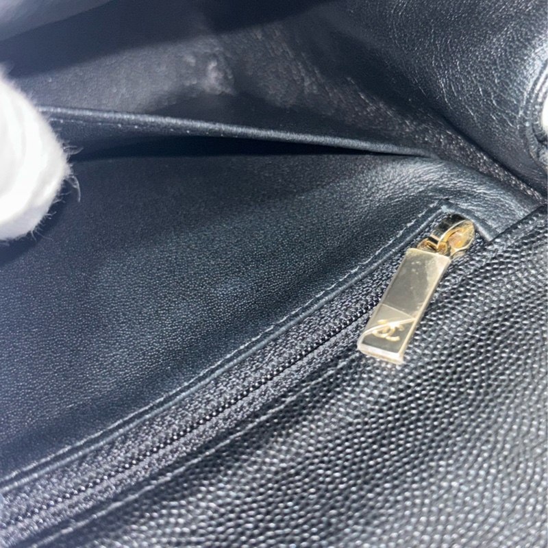 CHANEL A35200 17 MINI COCO CF 黑色荔枝 牛皮金鍊 方胖 方胖子 口蓋包-34