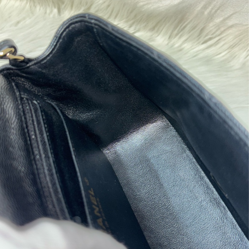 CHANEL A35200 17 MINI COCO CF 黑色荔枝 牛皮金鍊 方胖 方胖子 口蓋包-37