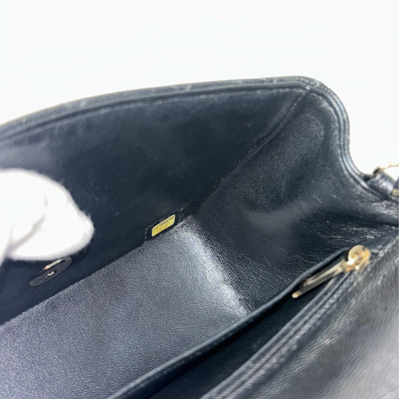 CHANEL A35200 17 MINI COCO CF 黑色荔枝 牛皮金鍊 方胖 方胖子 口蓋包-38