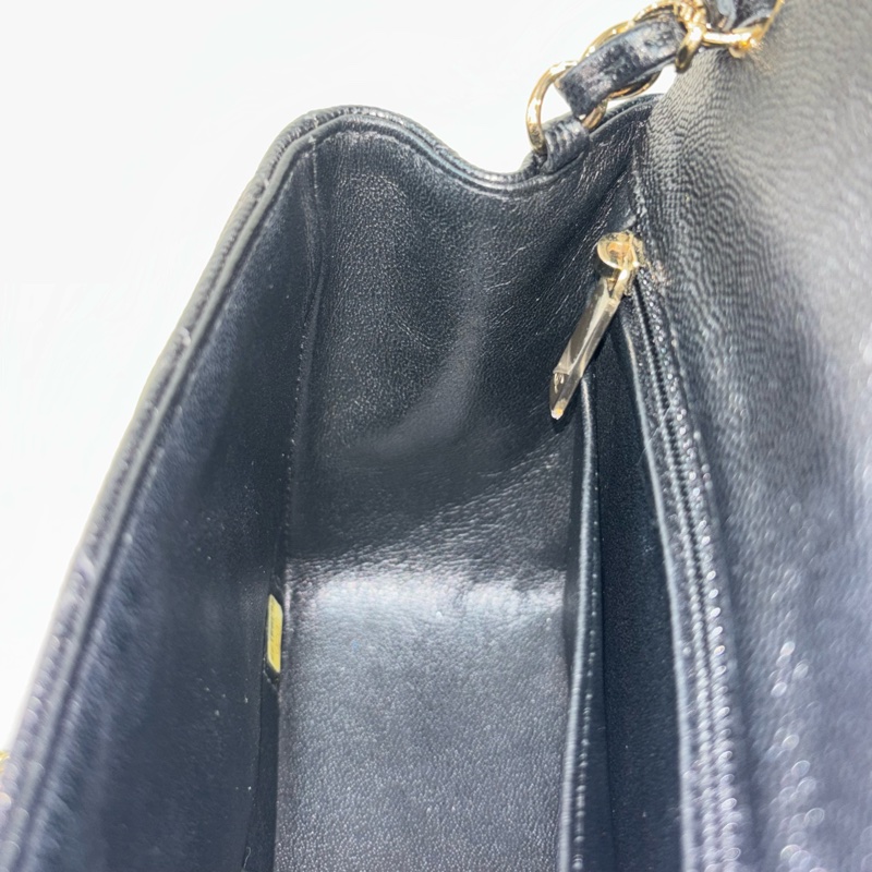 CHANEL A35200 17 MINI COCO CF 黑色荔枝 牛皮金鍊 方胖 方胖子 口蓋包-39