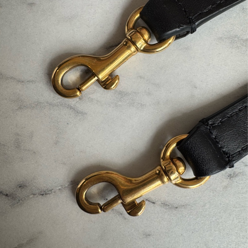Balenciaga 黑皮革金釦Rodeo手提兩用包✨-56