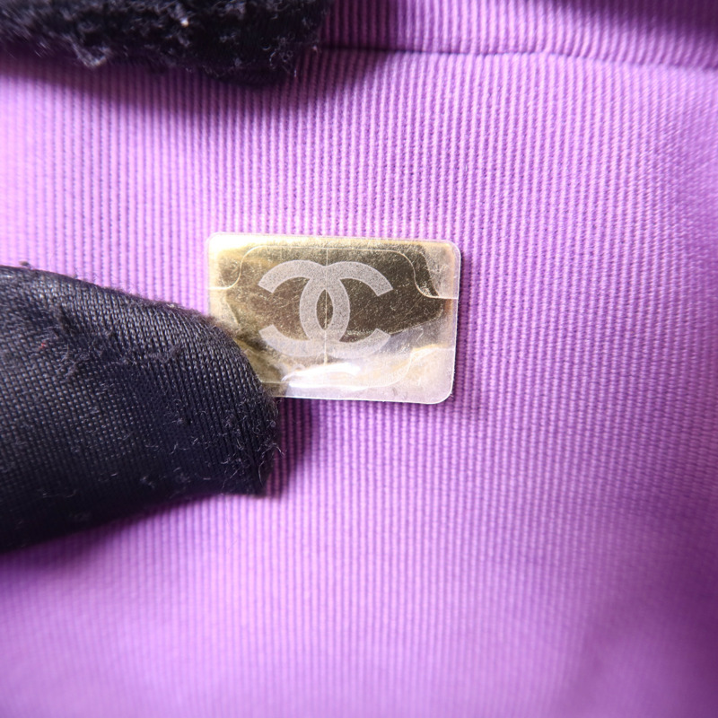 CHANEL 牛皮皮革Backpack金扣背包-8