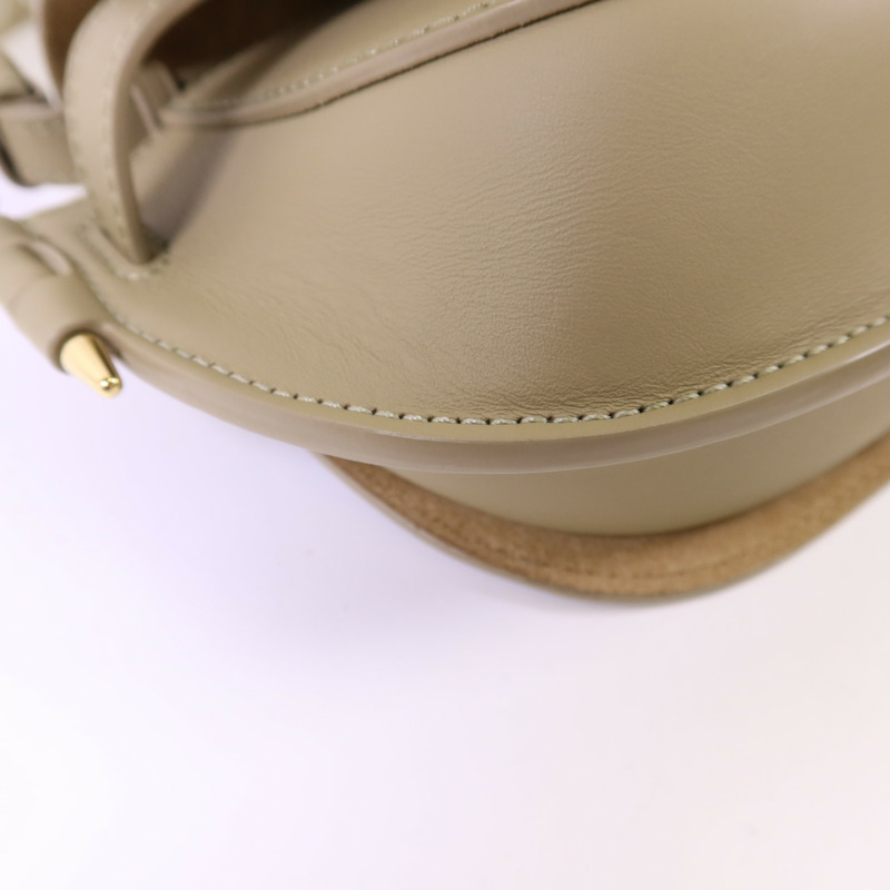 LOEWE 牛皮皮革Mini Gate金扣肩背袋-9