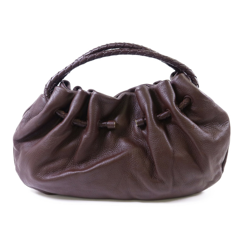 BOTTEGA VENETA 牛皮皮革Hand Bag金扣手挽袋-0