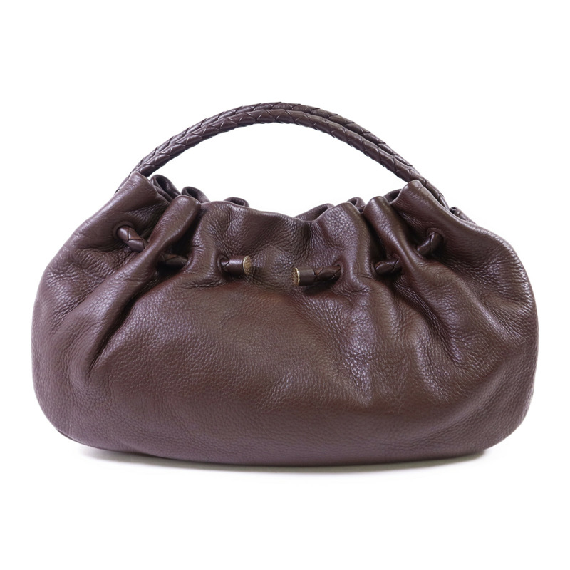 BOTTEGA VENETA 牛皮皮革Hand Bag金扣手挽袋-1