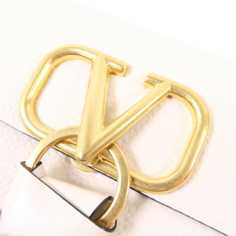 Valentino 牛皮皮革VRing Top Handle金扣手挽肩背兩用袋-10