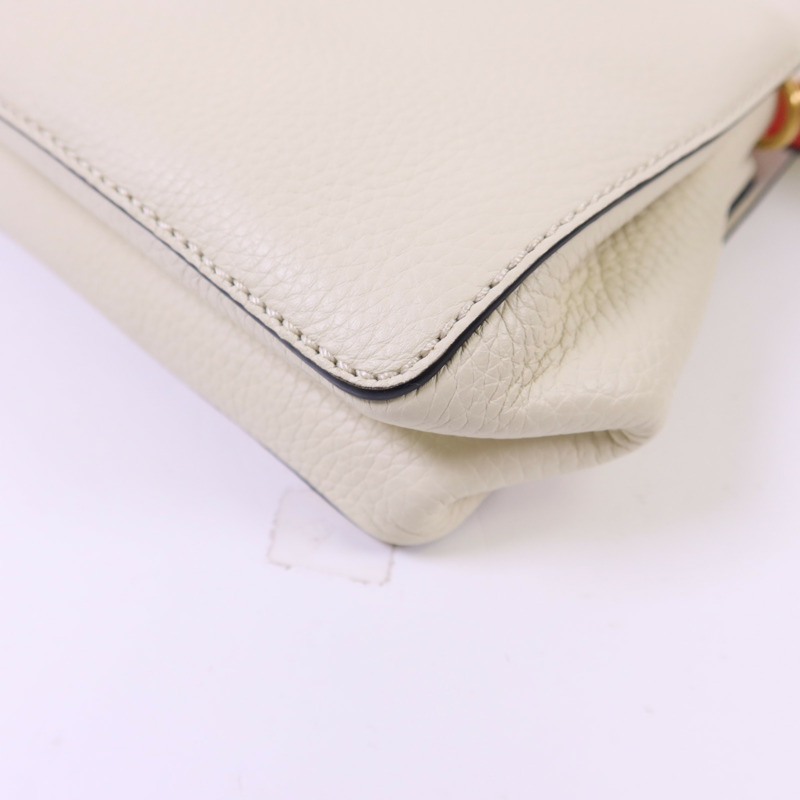 Valentino 牛皮皮革VRing Top Handle金扣手挽肩背兩用袋-11