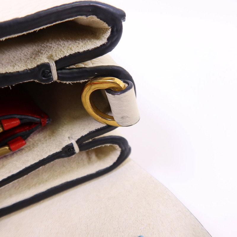 Valentino 牛皮皮革VRing Top Handle金扣手挽肩背兩用袋-16