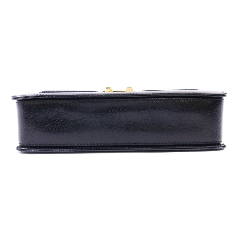 GUCCI 牛皮皮革Shoulder Bag金扣肩背袋-3