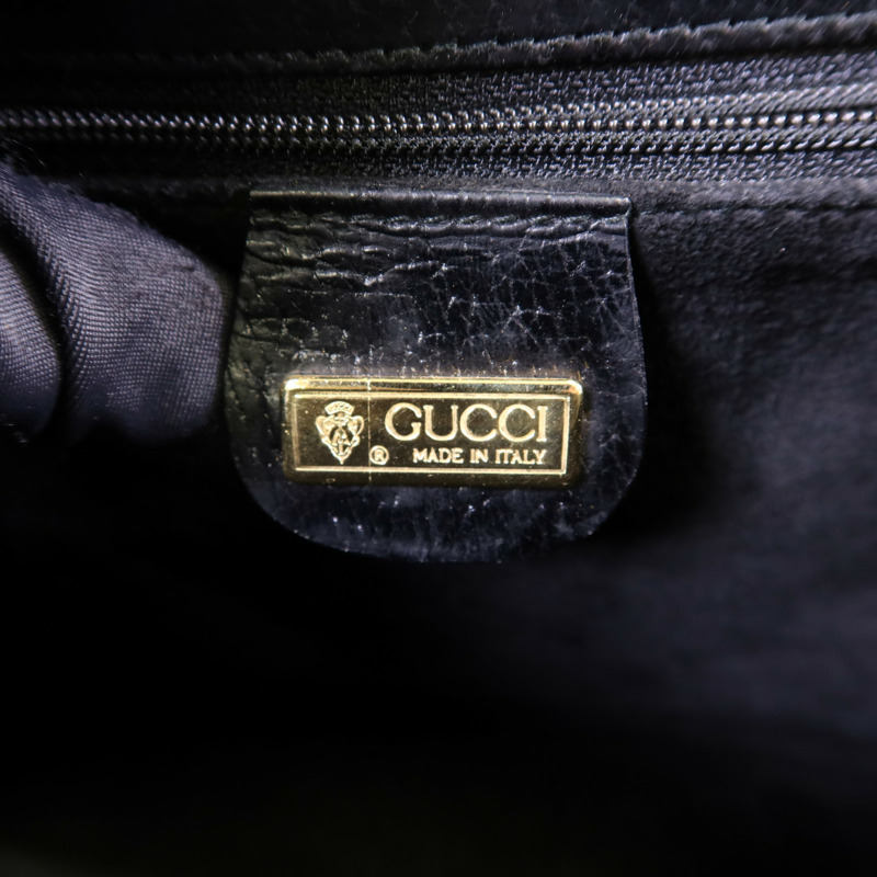 GUCCI 牛皮皮革Shoulder Bag金扣肩背袋-6