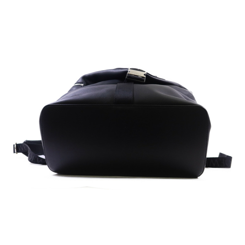 LOEWE 牛皮皮革Convertible Backpack銀扣背包-4