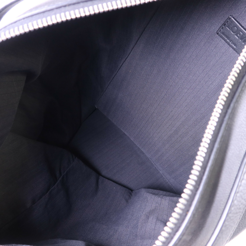 LOEWE 牛皮皮革Convertible Backpack銀扣背包-5