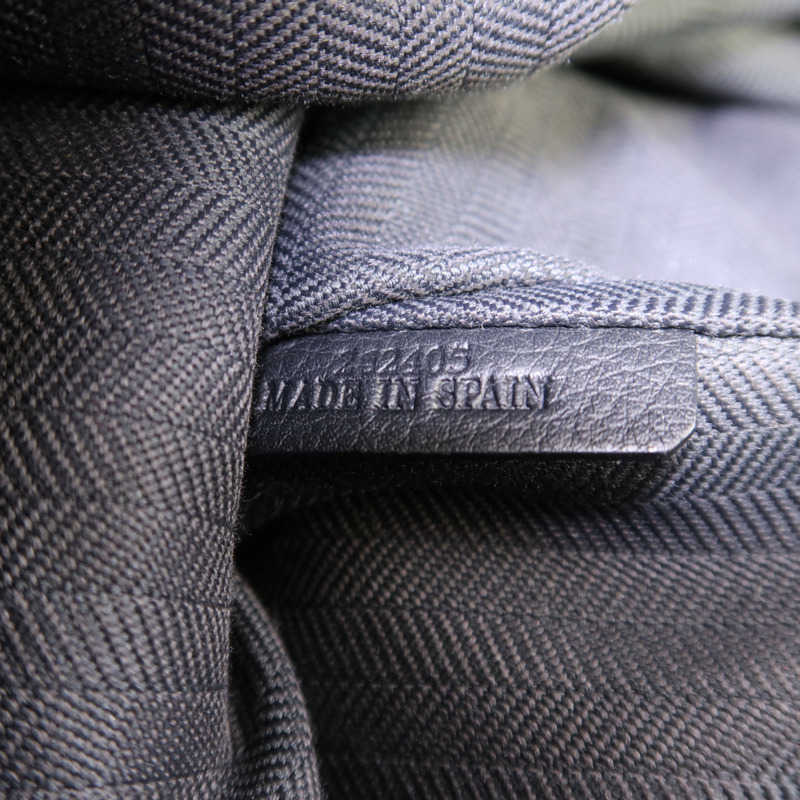 LOEWE 牛皮皮革Convertible Backpack銀扣背包-7