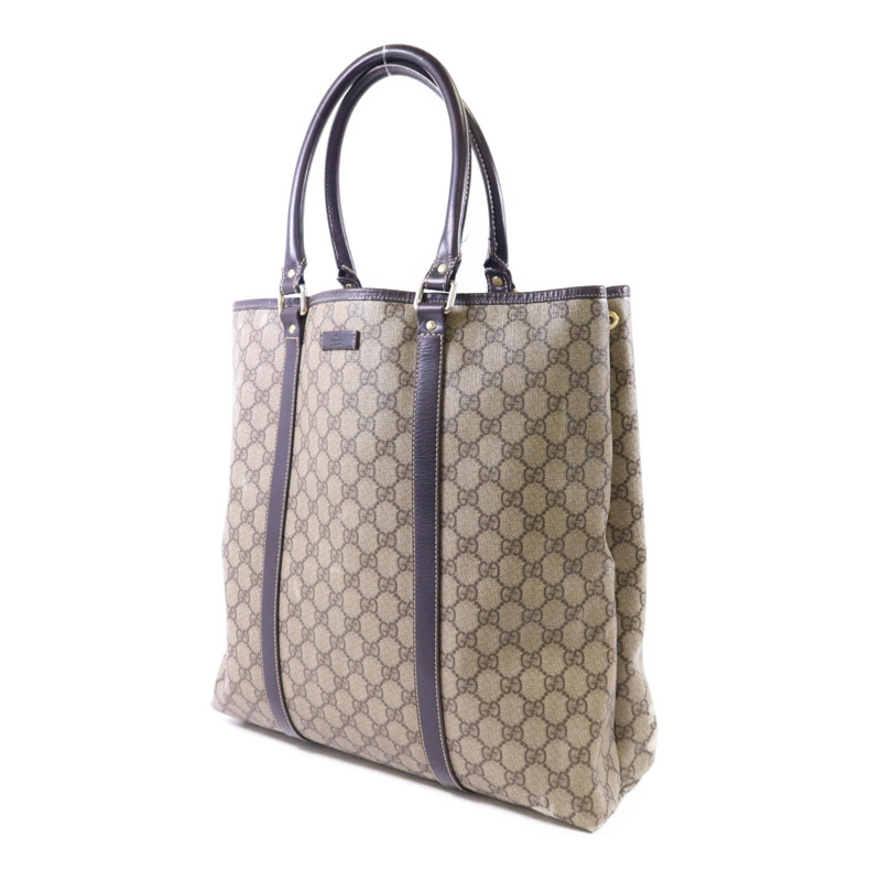 GUCCI 塗層帆布Tote Bag金扣手挽袋-2