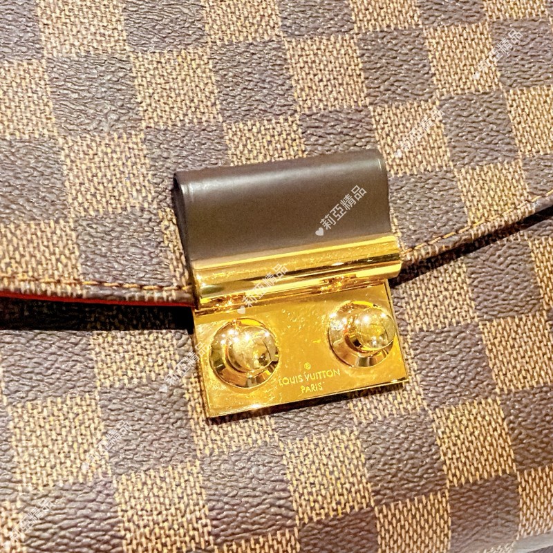 莉亞精品♡LV 棋盤格流蘇包 近新閒置-3