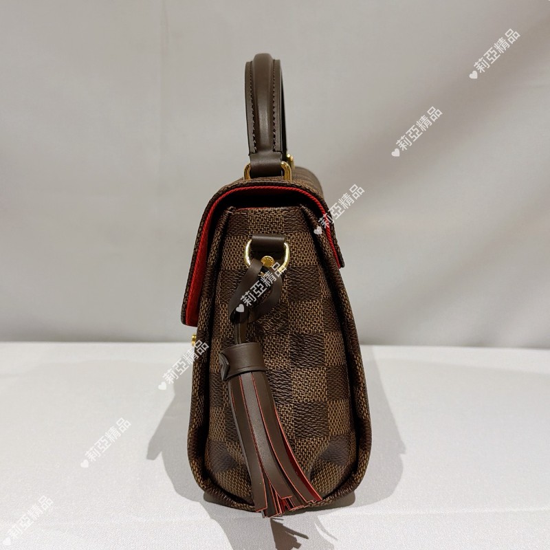 莉亞精品♡LV 棋盤格流蘇包 近新閒置-9