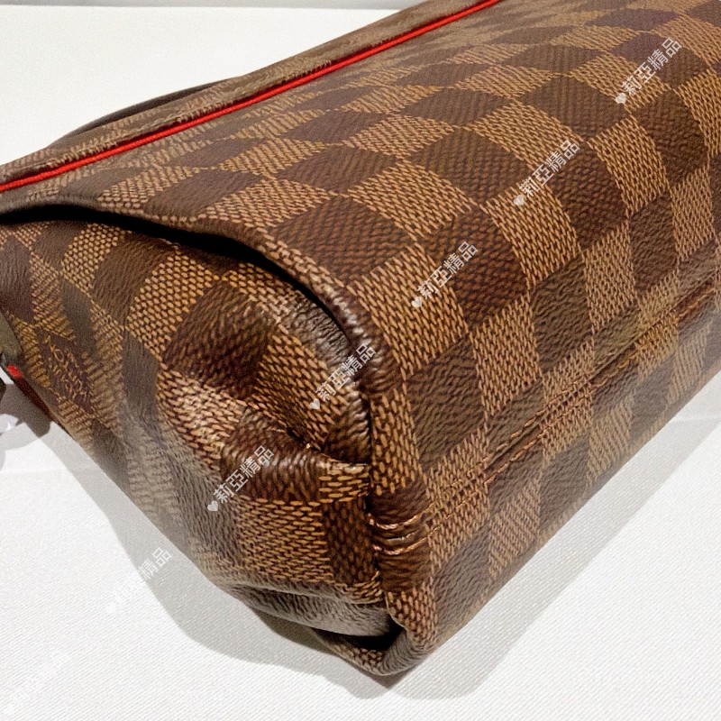 莉亞精品♡LV 棋盤格流蘇包 近新閒置-10
