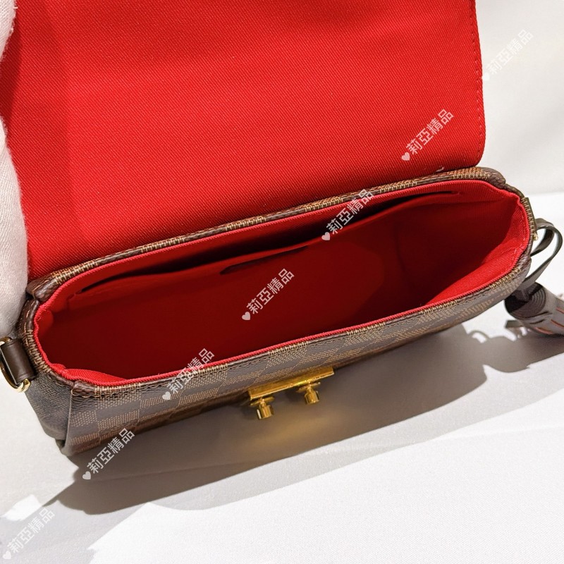 莉亞精品♡LV 棋盤格流蘇包 近新閒置-13