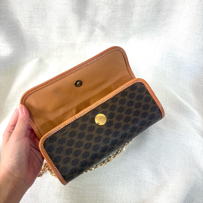 Celjne 全新保存品 凱旋門老花包 有盒-18
