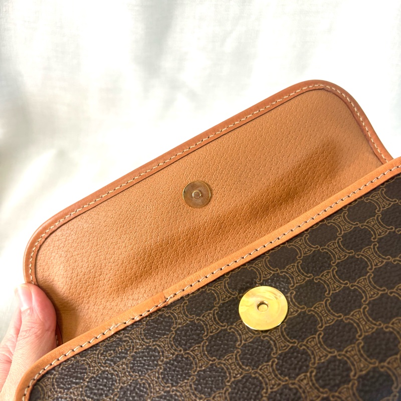 Celjne 全新保存品 凱旋門老花包 有盒-20