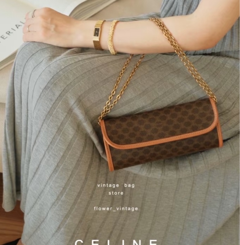 Celjne 全新保存品 凱旋門老花包 有盒-26