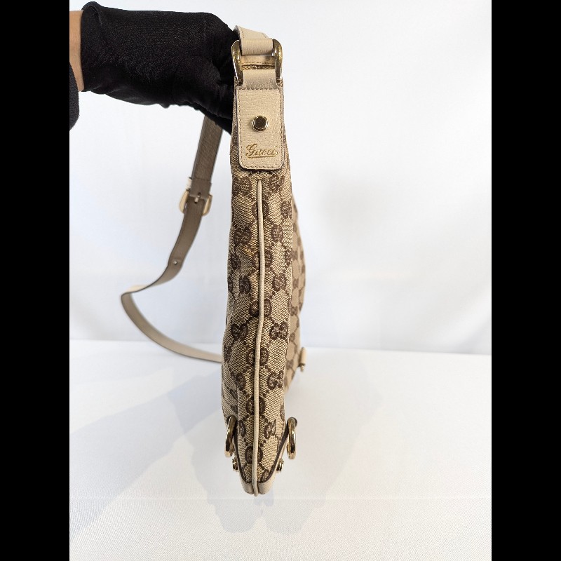 莉亞精品♡Gucci D型釦斜背包 二手美品-4