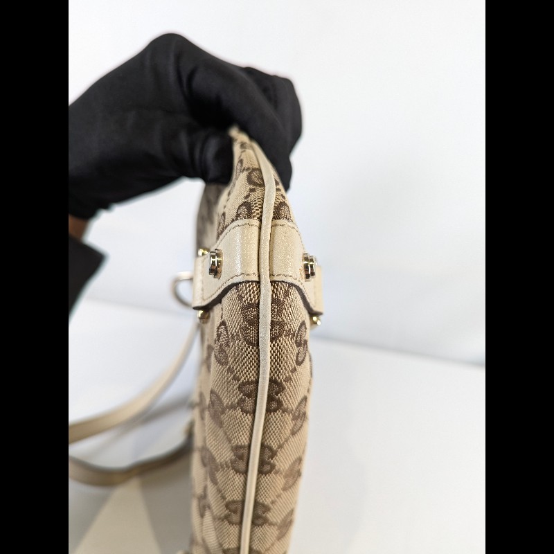 莉亞精品♡Gucci D型釦斜背包 二手美品-7