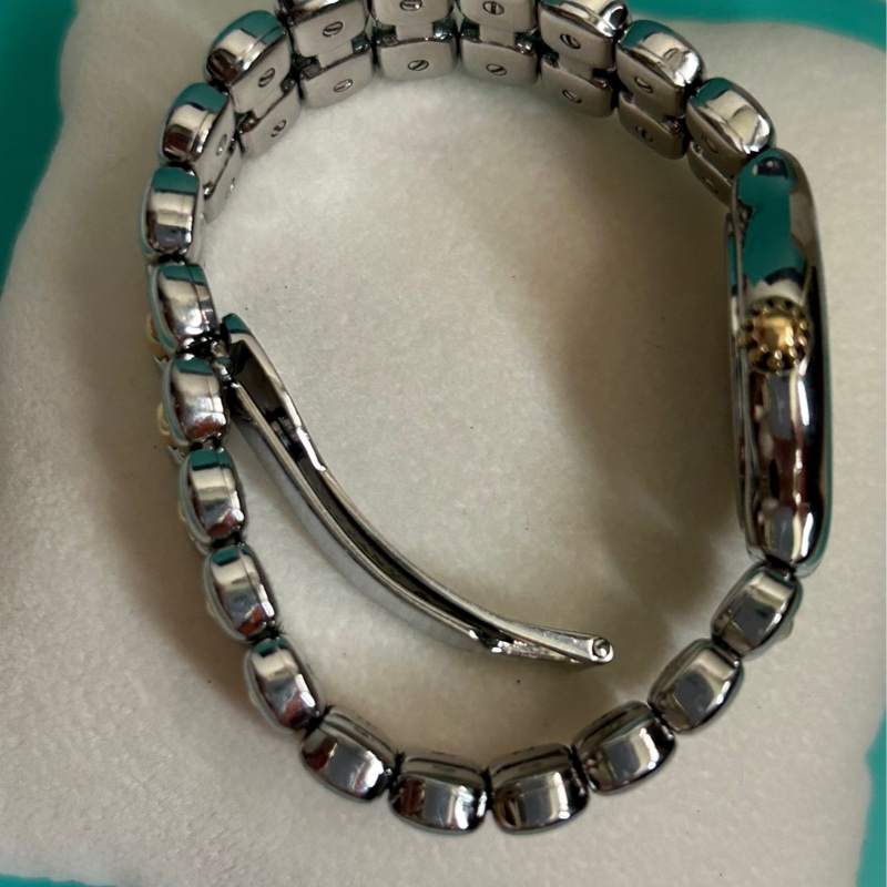 Tiffany（精鋼+18 K金）女士腕表 👩🏻‍🦰美品、全配；26年剛換電池，走針正常！✨✨✨-5