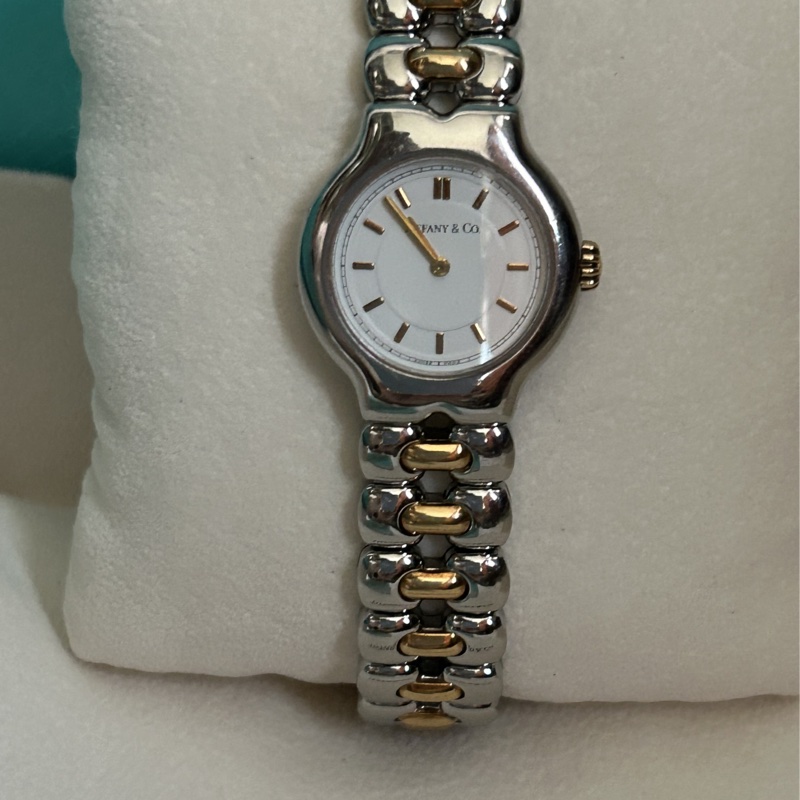 Tiffany（精鋼+18 K金）女士腕表 👩🏻‍🦰美品、全配；26年剛換電池，走針正常！✨✨✨-10